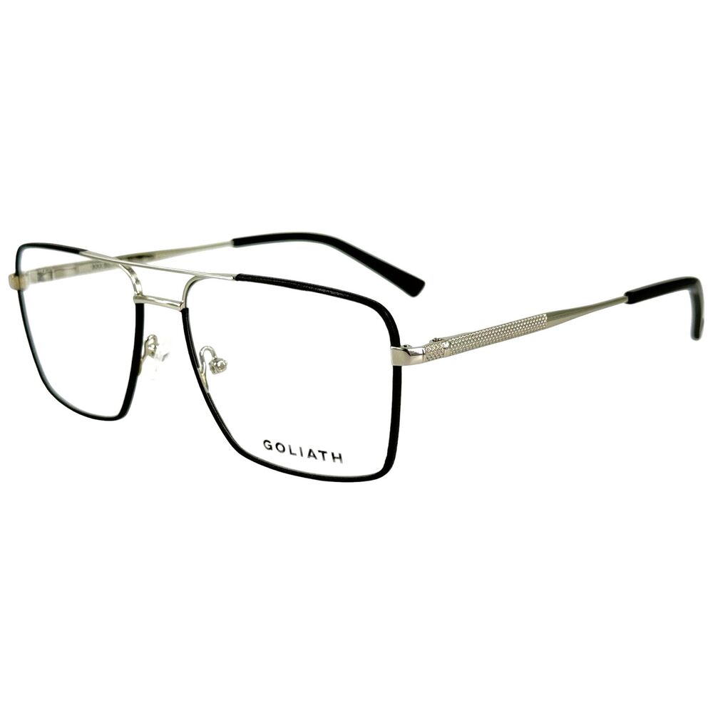 Goliath XXX Mens Metal Eyeglass Frame Silver 58-16 Spring Hinges France